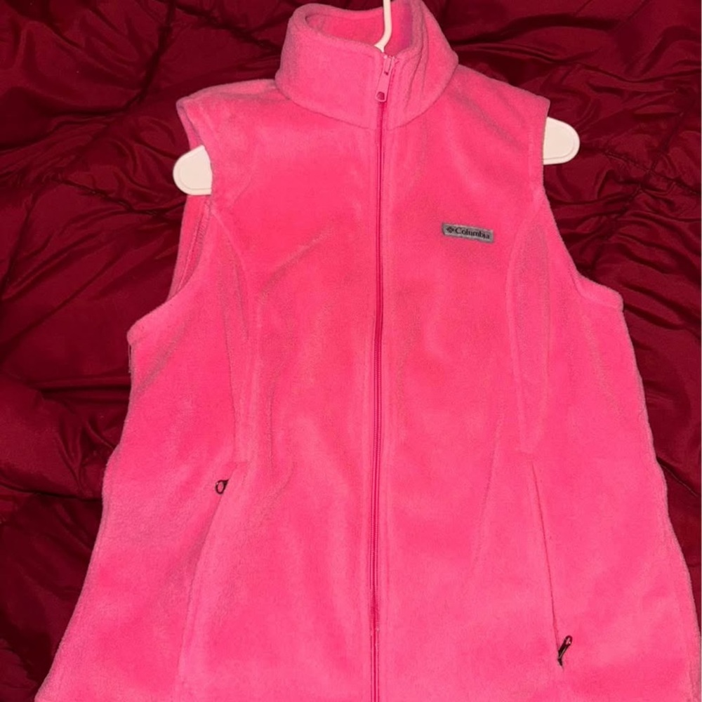 Columbia Pink Fleece Vest